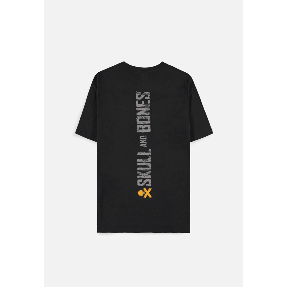 Skull And Bones - Pirate Captain Heren T-shirt - Zwart